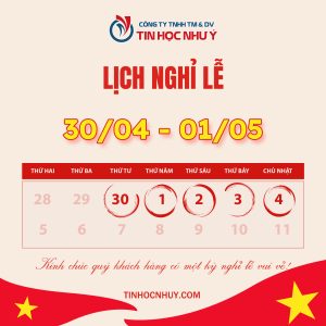 Thông báo lịch nghỉ lễ 30/04 – 01/05 năm 2024