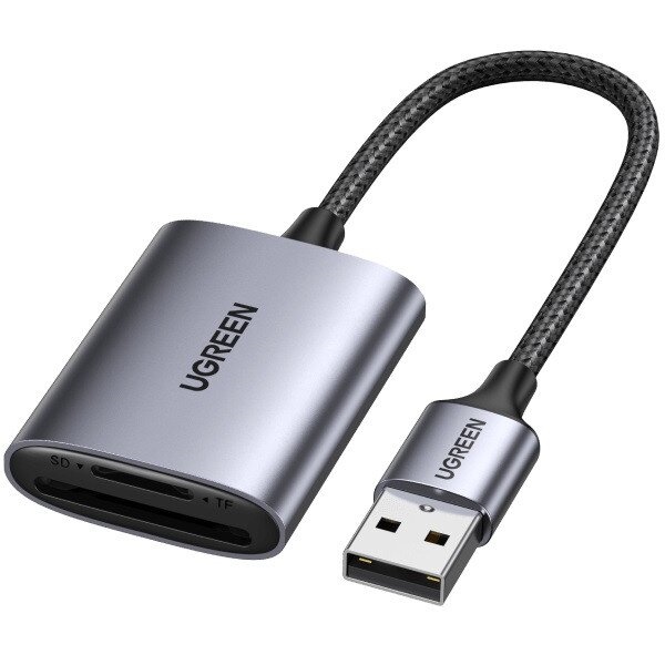 Đầu đọc thẻ SD/TF chuẩn USB Type-C Ugreen 80888 vỏ nhôm cao cấp - Cái