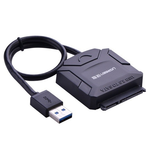 Bộ chuyển USB 3.0 to SATA Ugreen có nguồn phụ (dùng cho ổ cứng 3.5 inch) 20231 - Cái