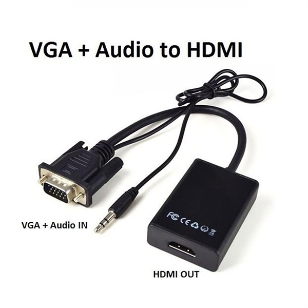 Bộ chuyển VGA to HDMI có Audio - Bộ