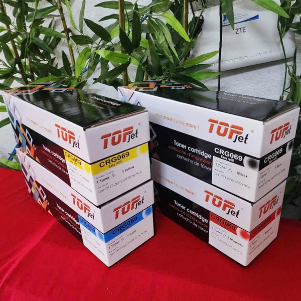 Hộp mực laser màu xanh Topjet CRG069 (có chip) cho máy in Canon 673CDW/674CX/MF752CDW/754CDW - Hộp