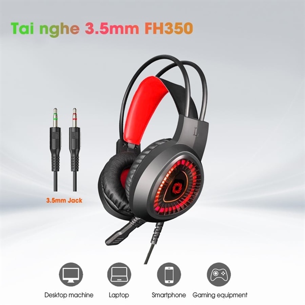 Tai nghe CoolerPlus FH350 jack 3.5mm - Cái