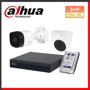 Combo 2 Camera Dahua HDCVI 2MP hồng ngoại - Bộ