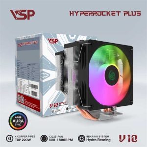 Tản nhiệt CPU VSP V10 Hyper Rocket Plus (Black) - Cái Tản nhiệt CPU VSP V10 Hyper Rocket Plus (Black) - Cái