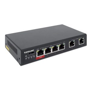 Switch PoE Fast FT06 4 ports + 2 uplinks 100Mbps - Cái