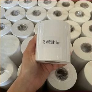 Giấy in decal nhiệt 76mm liên tục dài 30m (In đơn livestream) - Cuộn Giấy in decal nhiệt 76mm liên tục dài 30m (In đơn livestream) - Cuộn