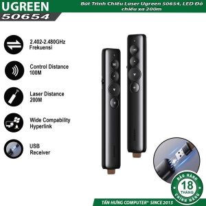 Bút trình chiếu không dây Ugreen 50654 - Cái Bút trình chiếu không dây Ugreen 50654 - Cái