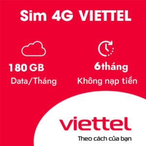SIM 4G Viettel 6 tháng - Cái
