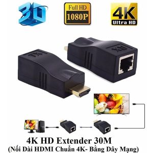 Bộ HDMI Extender 30Mét (by-cat5/cat6, không nguồn) - Bộ