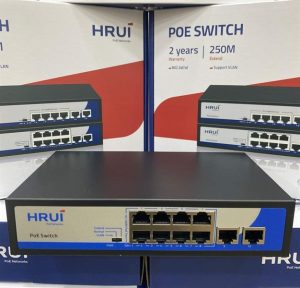 Switch PoE HRUI 8 ports + 2 uplinks HR902-AF-82N - Cái Switch PoE HRUI 8 ports + 2 uplinks HR902-AF-82N - Cái