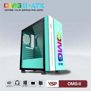Case Gaming VSP OMG-II ATX (Màu xanh) - Cái Case Gaming VSP OMG-II ATX (Màu xanh) - Cái