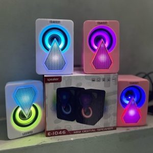 Loa máy tính E-1046 (Led RGB) - Màu hồng - Cái Loa máy tính E-1046 (Led RGB) - Màu hồng - Cái
