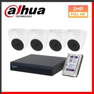 Combo 4 Camera Dahua HDCVI 2MP hồng ngoại - Bộ