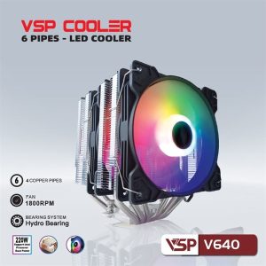 Fan tản nhiệt CPU VSP V640 Led ARGB - Cái Fan tản nhiệt CPU VSP V640 Led ARGB - Cái