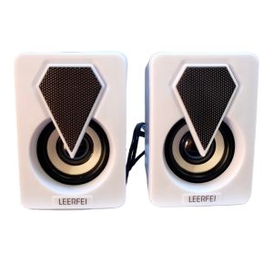 Loa máy tính E-1046 (Led RGB) - Màu trắng - Cái