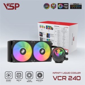 Tản nhiệt nước VSP Infinity Liquid Cooler VCR-240 Black - Cái