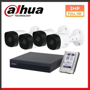 Combo 4 Camera Dahua HDCVI 2MP hồng ngoại - Bộ Combo 4 Camera Dahua HDCVI 2MP hồng ngoại - Bộ