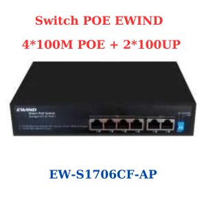 Switch PoE Ewind S1706CF-AP 4 ports + 2 uplink - Cái Switch PoE Ewind S1706CF-AP 4 ports + 2 uplink - Cái