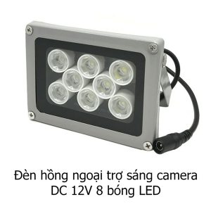 Đèn hồng ngoại trợ sáng camera DC 12V 8 bóng LED - Cái