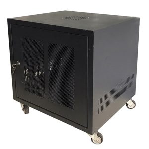 Tủ Rack 10U D600 (520x550x600) màu đen có bánh xe - Cái Tủ Rack 10U D600 (520x550x600) màu đen có bánh xe - Cái