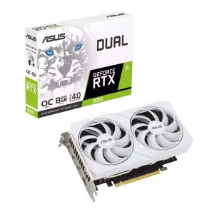 Card đồ họa Asus Dual GeForce RTX 3060 White OC Edition 8GB GDDR6 - Cái