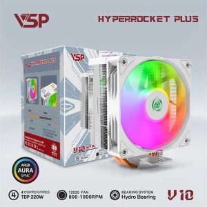 Tản nhiệt CPU VSP V10 Hyper Rocket Plus (White) - Cái