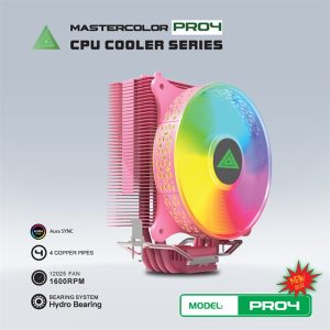 Tản Nhiệt CPU VSP PRO4 Led ARGB (Pink) - Cái Tản Nhiệt CPU VSP PRO4 Led ARGB (Pink) - Cái