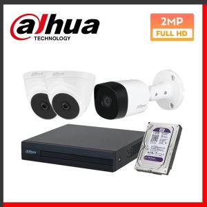 Combo 3 Camera Dahua HDCVI 2MP hồng ngoại - Bộ