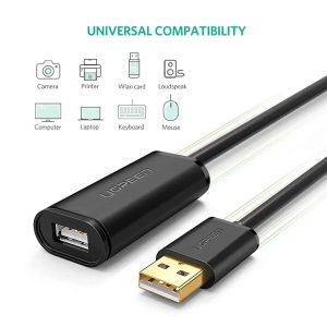 Cáp USB nối dài 5m có chip khuếch đại Ugreen 10319 - Sợi Cáp USB nối dài 5m có chip khuếch đại Ugreen 10319 - Sợi