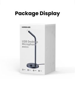 Micro thu âm Livestream để bàn cổng USB & Audio 3.5mm Ugreen 90416 CM564 - Cái