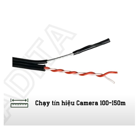 Cáp tín hiệu camera 2 lõi Kadita (Cuộn 500m) - Cuộn