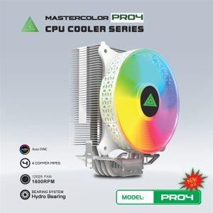 Tản Nhiệt CPU VSP PRO4 Led ARGB (White) - Cái Tản Nhiệt CPU VSP PRO4 Led ARGB (White) - Cái