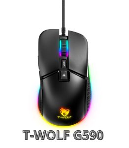 Chuột Gaming có dây T-Wolf G590 Led RGB Chuột Gaming có dây T-Wolf G590 Led RGB
