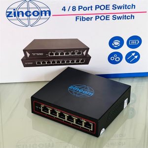 Switch PoE Zincom 4 port + 2 uplink 100M ZC-4GPOE-2GE - Cái Switch PoE Zincom 4 port + 2 uplink 100M ZC-4GPOE-2GE - Cái