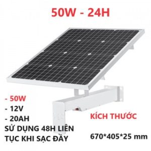 Pin NLMT Himedia solar 50W/20AH 12V (dùng cho camera) - Bộ Pin NLMT Himedia solar 50W/20AH 12V (dùng cho camera) - Bộ