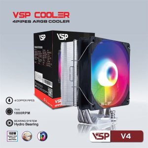 Fan tản nhiệt CPU VSP V4 Led ARGB - Cái Fan tản nhiệt CPU VSP V4 Led ARGB - Cái