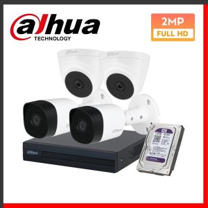 Combo 4 Camera Dahua HDCVI 2MP hồng ngoại - Bộ Combo 4 Camera Dahua HDCVI 2MP hồng ngoại - Bộ