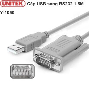 Cáp chuyển đổi USB to COM RS232 Unitek 1.5m - Cuộn