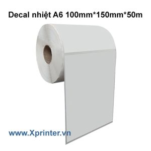 Decal nhiệt A6 (100mmx150mm cuộn 50m) - Cuộn Decal nhiệt A6 (100mmx150mm cuộn 50m) - Cuộn