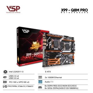Mainboard VSP X99-Q8M Pro Dual Xeon - Cái Mainboard VSP X99-Q8M Pro Dual Xeon - Cái