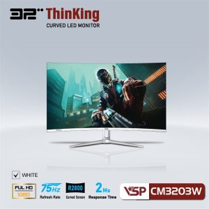 Màn hình cong 32 inch VSP ThinKing Master Gaming VL32 (CM3203W) White - Cái Màn hình cong 32 inch VSP ThinKing Master Gaming VL32 (CM3203W) White - Cái