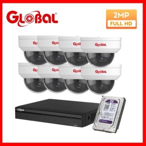 Combo 8 Camera IPC Global 2.0 Mpx - Bộ Combo 8 Camera IPC Global 2.0 Mpx - Bộ