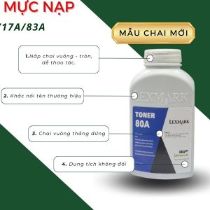 Mực chai Lexmark 05A/80A - Chai Mực chai Lexmark 05A/80A - Chai