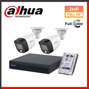 Combo 2 Camera Dahua HDCVI 2MP Full Color - Bộ Combo 2 Camera Dahua HDCVI 2MP Full Color - Bộ