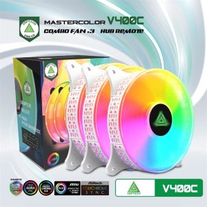 Bộ Kit 3 Fan case VSP V400C Led ARGB (White) - Bộ Bộ Kit 3 Fan case VSP V400C Led ARGB (White) - Bộ