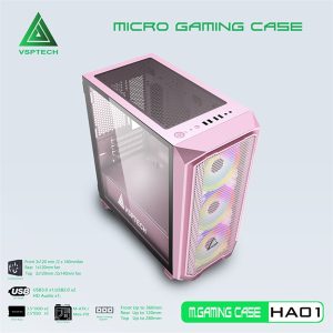 CASE VSP Gaming HA01 (Pink) - Cái