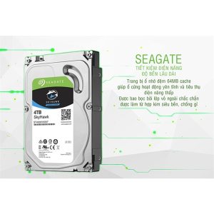 Ổ cứng Seagate Skyhawk 4TB chuyên dụng camera - Cái Ổ cứng Seagate Skyhawk 4TB chuyên dụng camera - Cái