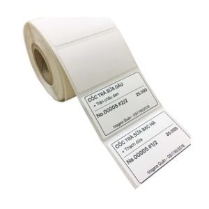 Decal nhiệt 1 tem 50x30mm (tem trà sữa) - Cuộn