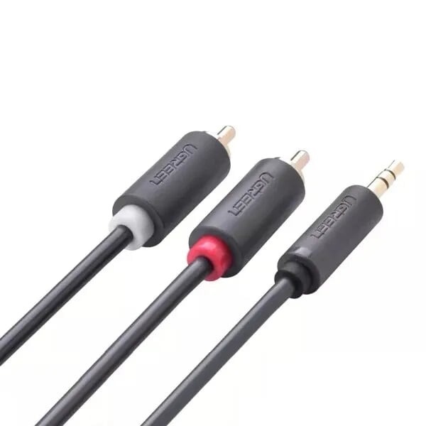 Cáp Audio 3.5mm to RCA (hoa sen) mạ vàng dài 3 mét Ugreen 10590 - Mét Cáp Audio 3.5mm to RCA (hoa sen) mạ vàng dài 3 mét Ugreen 10590 - Mét