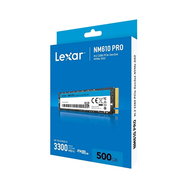 Ổ cứng SSD NVMe Lexar Internal NM610 Pro PCIe Gen3x4 500GB - Cái